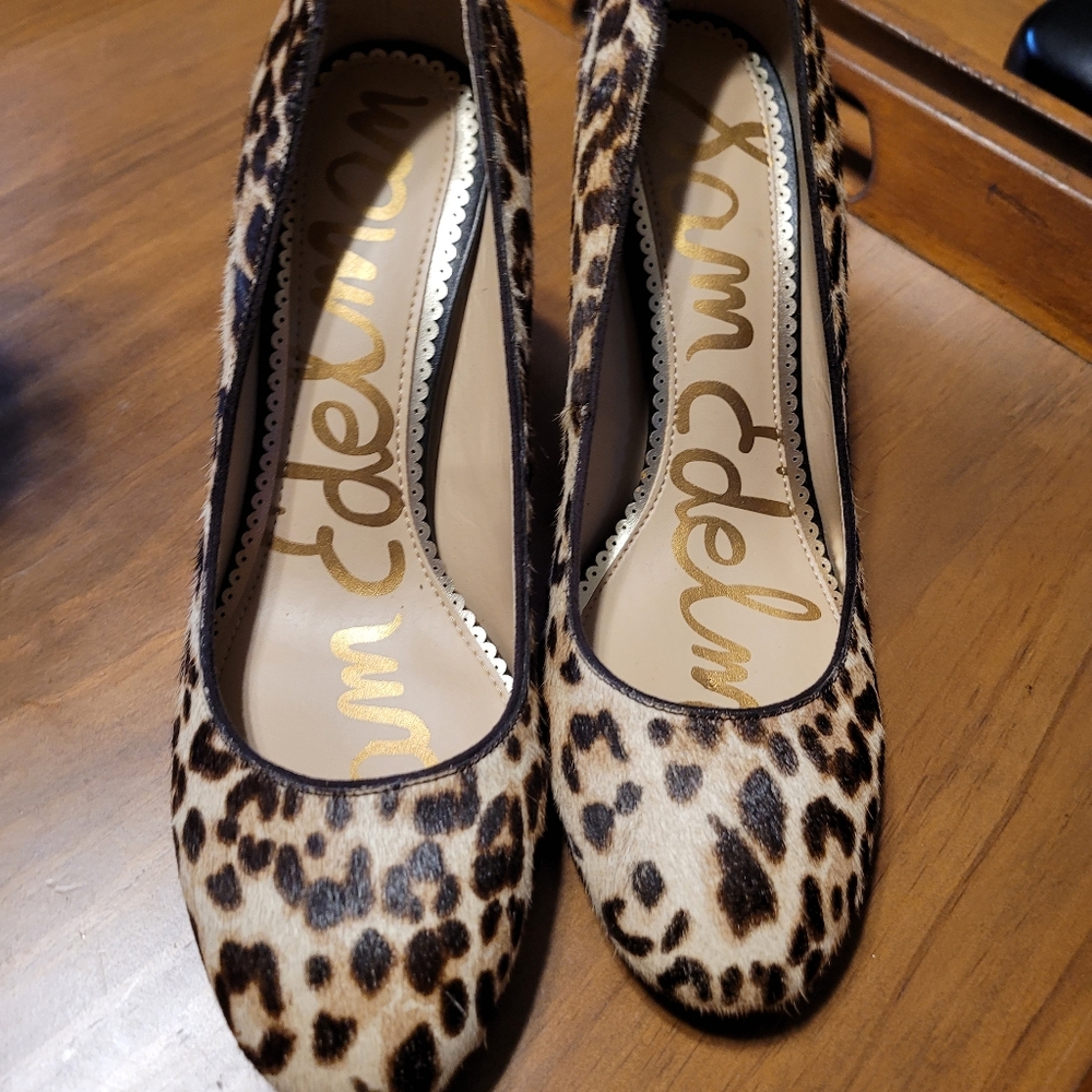 Sam Edelman Beth Square Toe Leopard Square Toe